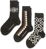 Thumbnail for your product : Jonathan Adler Bobo Diamonds Box Set Of Women's Socks, Set Of 3