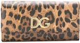 Thumbnail for your product : Dolce & Gabbana leopard-print continental wallet