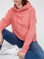 Thumbnail for your product : Converse Embroidered Fleece Hoodie - Pink
