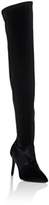 Thumbnail for your product : Barneys New York Women's Stretch-Velvet Over-The-Knee Boots-Black