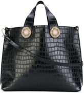 Versace - croc-effect shoulder bag - 