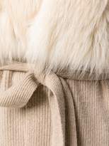 Thumbnail for your product : Liska mink fur trim belted coat