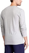 Thumbnail for your product : Polo Ralph Lauren Enzyme Washed Long Sleeve Crew (Andover Heather/Cruise Navy Necktape/White Pony Print) Men's T Shirt