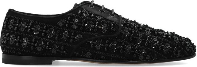 Dolce & Gabbana Embellished Lace-Up Shoes