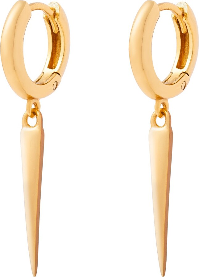 Cartilage Cartel Women's Spiked Hoop Drops Gold ShopStyle Earrings