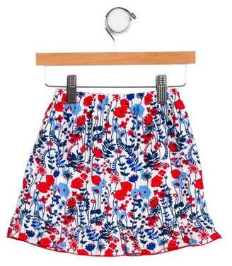 Oscar de la Renta Girls' Floral A-Line Skirt