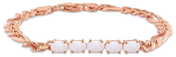 Rina Limor Fine Jewelry Silver 1.20 ct. tw. Opal Birthstone Link Bracelet