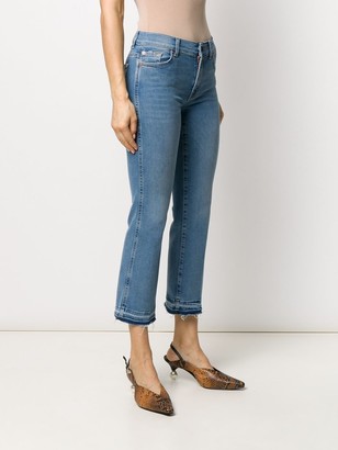 7 For All Mankind Cropped Mid-Rise Jeans
