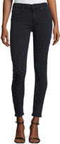 Thumbnail for your product : Hudson Nico Mid-Rise Distressed Skinny Ankle Jeans, Dissension