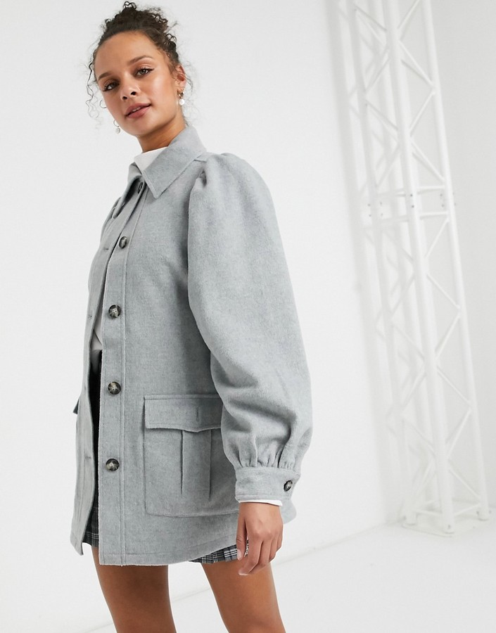 monki belted coat