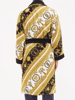 Thumbnail for your product : Versace Baroque-print Cotton Terrycloth Robe - White Gold