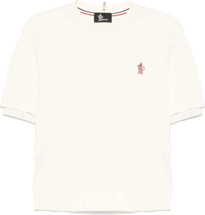 MONCLER GRENOBLE logo-patch cotton T-shirt