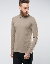 Thumbnail for your product : ASOS Long Sleeve Polo In Pique With Logo