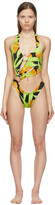 Thumbnail for your product : Louisa Ballou Black & Green Sex Wax One-Piece Swimsuit