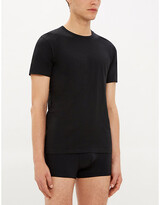 Thumbnail for your product : Polo Ralph Lauren Men's Black Two Pack Cotton Round-Neck TShirts, Size: L