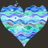 Thumbnail for your product : Design by Humans Junior' Deign By Human A Sea of Love () By Timone T-Shirt - Kelly Green - 2X Large