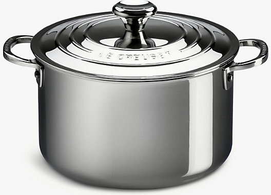 Le Creuset Signature 3-Ply Stainless-Steel Stockpot With Lid 24cm 28cm