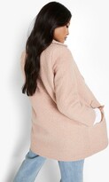 Thumbnail for your product : boohoo Petite Textured Wool Look Tailored Coat