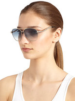 Thumbnail for your product : Roberto Cavalli Serpent Metal Sunglasses/Blue