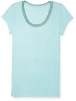 Thumbnail for your product : Calvin Klein Lurex Trim Scoopneck City T-Shirt