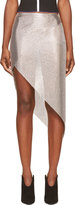 Thumbnail for your product : Paco Rabanne Silver Asymmetrical Chainmail Skirt