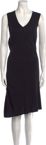 MM6 MAISON MARGIELA V-Neck Midi Length Dress