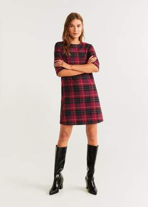 mango checkered dress