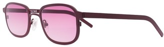 Blyszak red Steel frame III sunglasses with smoke lens