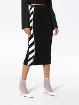 Thumbnail for your product : Off-White Diagonal Stripe Pencil Skirt