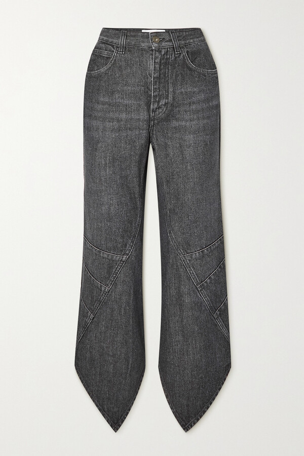 Loewe Cropped Curved Jeans - ShopStyle