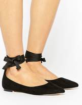 Thumbnail for your product : Oasis Ankle Tie Pointed Ballet Pump