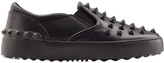 Thumbnail for your product : Valentino Rockstud Slip On Leather Sneakers