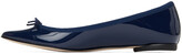 Thumbnail for your product : Repetto Navy Patent Brigette Ballerina Flats