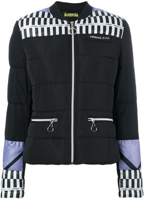 Versace Jeans colour-block padded jacket