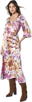 Thumbnail for your product : Young Fabulous & Broke Belle Midi Wrap Dress (Hedge/Venus Wash) Women's Dress