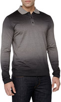 Thumbnail for your product : Versace Long-Sleeve Jacquard Polo