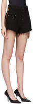Thumbnail for your product : Amiri Black Denim High-Waisted Shorts