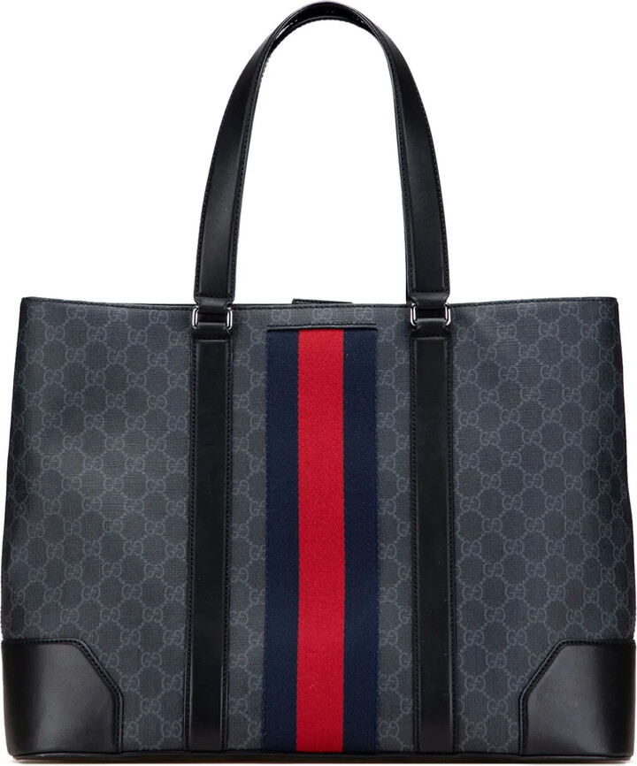 バッグ Gucci Vintage GG Supreme Tote Bag Gucci Vintage GG Supreme Web Tote