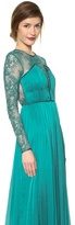 Thumbnail for your product : Catherine Deane Venice Lace & Gathered Gown