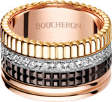 Thumbnail for your product : Boucheron Classic Quatre 18k Gold Large Diamond Band Ring, EU 56 / US 7.5