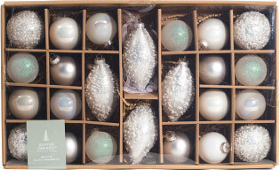 TJMAXX 24Ct Multi Shape Glass Ornaments - ShopStyle