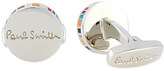 Thumbnail for your product : Paul Smith Round striped edge cufflinks