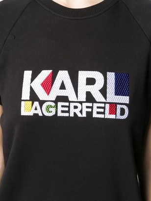 Karl Lagerfeld Paris Logo Sweatshirt Dress