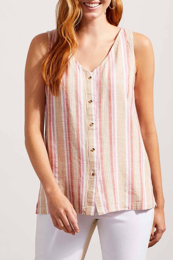 Flowy Button Down Cami In Lollipop