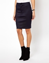 Thumbnail for your product : ASOS Pencil Skirt In High Shine