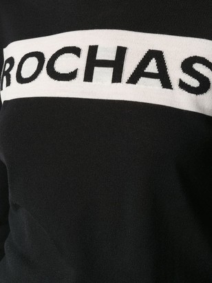 Rochas Logo Print Fine Knit Jumper