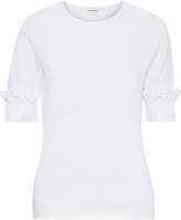 Thumbnail for your product : Frame Ruffle-trimmed Cotton-jersey T-shirt