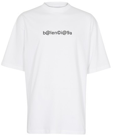 balenciaga classic logo short sleeve oversized t shirt