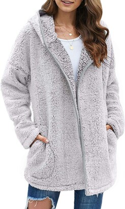 fuzzy sherpa cardigan