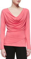 Thumbnail for your product : Natori Isla Long-Sleeve Jersey Top, Coral Punch